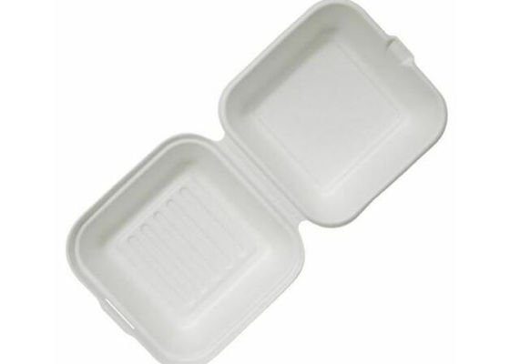 6" Square 20g 100% Compostable Biodegradable Take Out Boxes