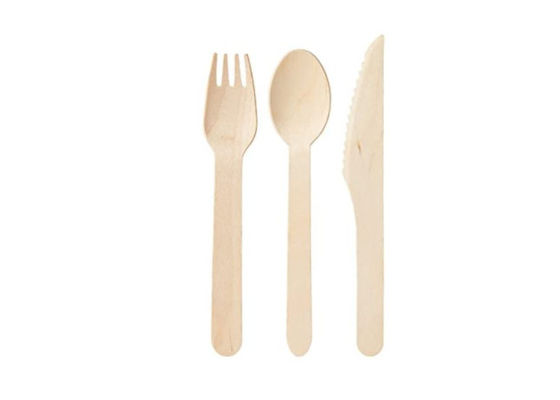 10000pcs/Carton 100% Birchwood 160mm 3g Compostable Cutlery Set